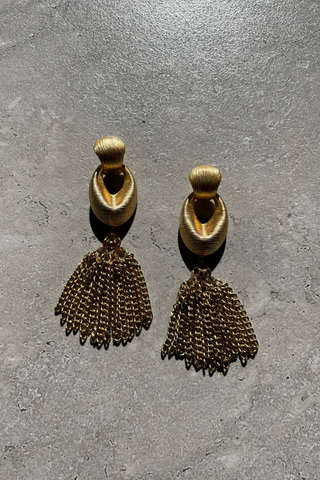 Cleo Earring - Matte Gold